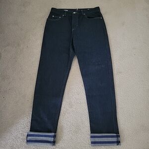 Vtg jean paul gaultier jeans 38 S M denim sailor corset